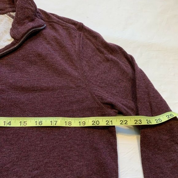 J. Crew Knit Goods Lined Jersey Sweater Pullover 1/4 Zip Cotton Mock Neck L EUC - Picture 10 of 12
